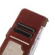 For iPhone 16 Pro Crazy Horse Top Layer Cowhide Leather Phone Case(Brown)