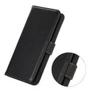 For iPhone 17 Pro Crazy Horse Top Layer Cowhide Leather Phone Case(Black)