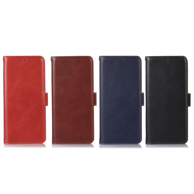 For iPhone 17 Pro Crazy Horse Top Layer Cowhide Leather Phone Case(Red)