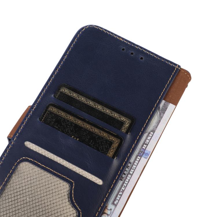 For iPhone 17 Pro Max Crazy Horse Top Layer Cowhide Leather Phone Case(Blue)