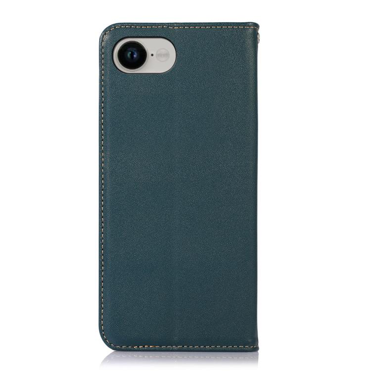 For iPhone 16e KHAZNEH Nappa Top Layer Cowhide Leather Phone Case(Green)