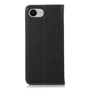 For iPhone 16e KHAZNEH Nappa Top Layer Cowhide Leather Phone Case(Black)