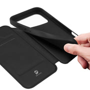 For iPhone 17 Pro DUX DUCIS Skin Pro Series Flip Leather Phone Case(Black)