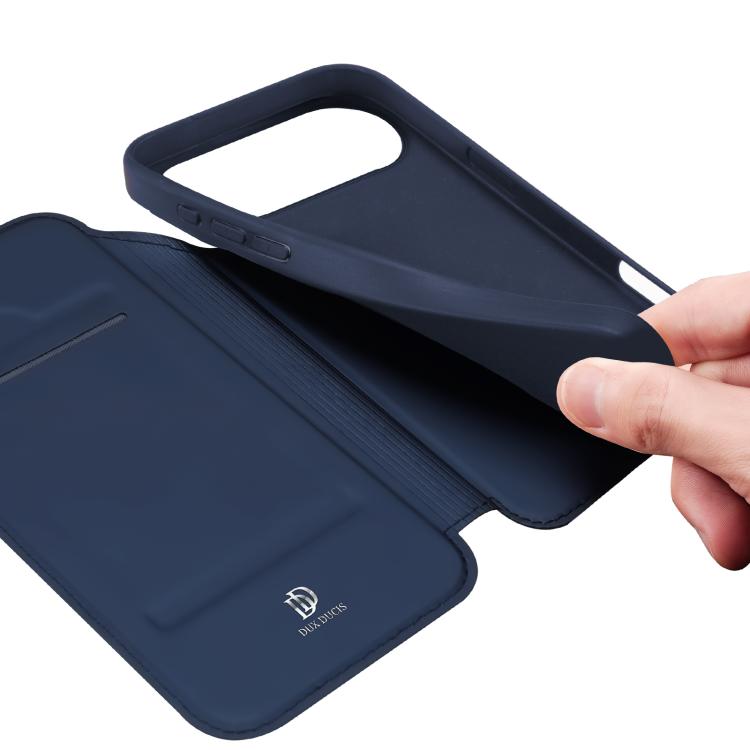 For iPhone 17 Air DUX DUCIS Skin Pro Series Flip Leather Phone Case(Blue)