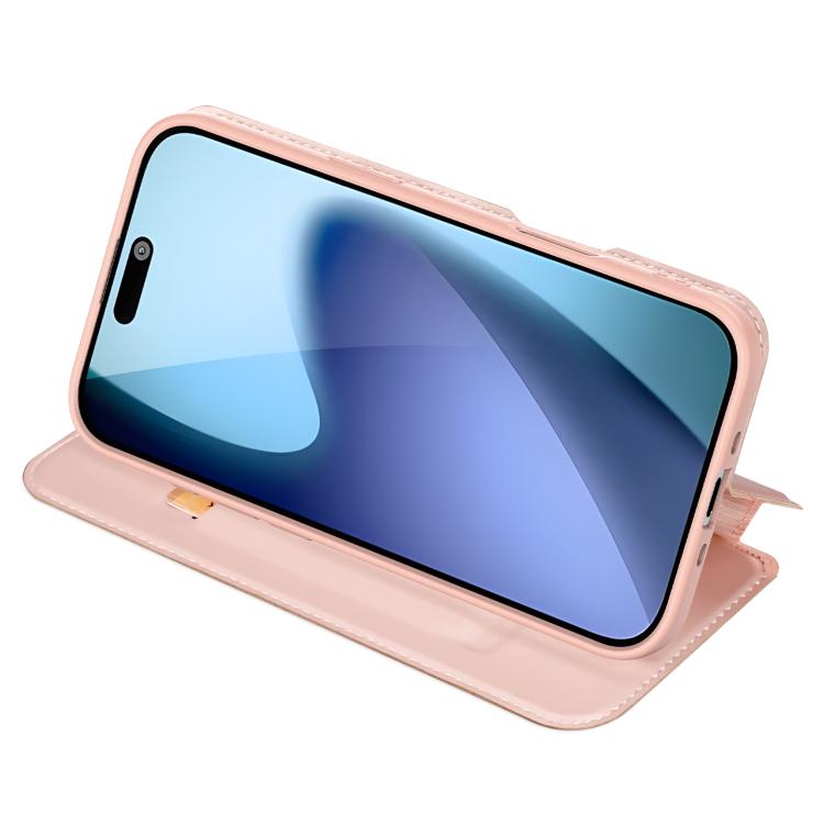 For iPhone 17 Air DUX DUCIS Skin Pro Series Flip Leather Phone Case(Rose Gold)