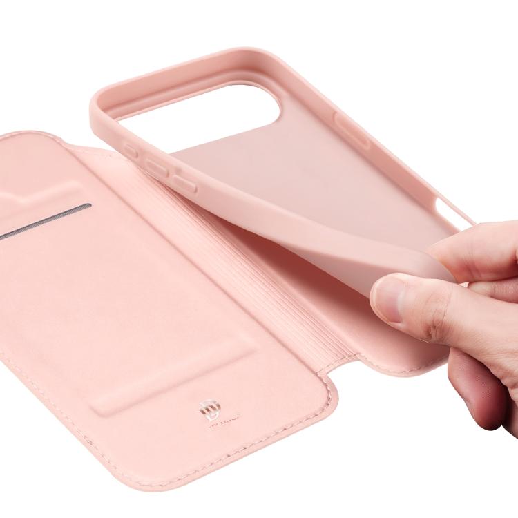 For iPhone 17 Air DUX DUCIS Skin Pro Series Flip Leather Phone Case(Rose Gold)