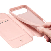 For iPhone 17 Air DUX DUCIS Skin Pro Series Flip Leather Phone Case(Rose Gold)
