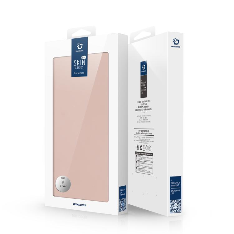For iPhone 17 Air DUX DUCIS Skin Pro Series Flip Leather Phone Case(Rose Gold)