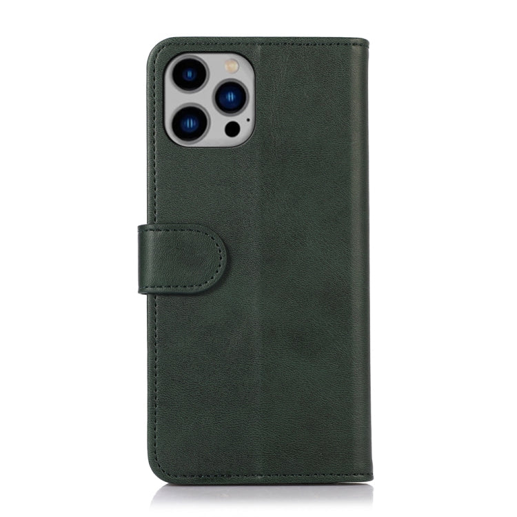 For iPhone 16 Pro Max Cow Texture Leather Phone Case(Green)