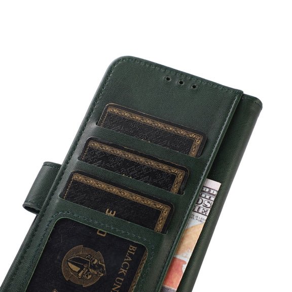 For iPhone 16 Pro Max Cow Texture Leather Phone Case(Green)