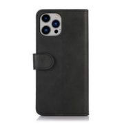 For iPhone 16 Pro Cow Texture Leather Phone Case(Black)