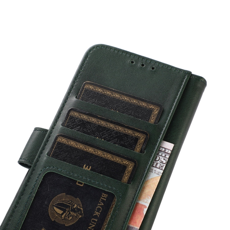 For iPhone 16 Plus Cow Texture Leather Phone Case(Green)