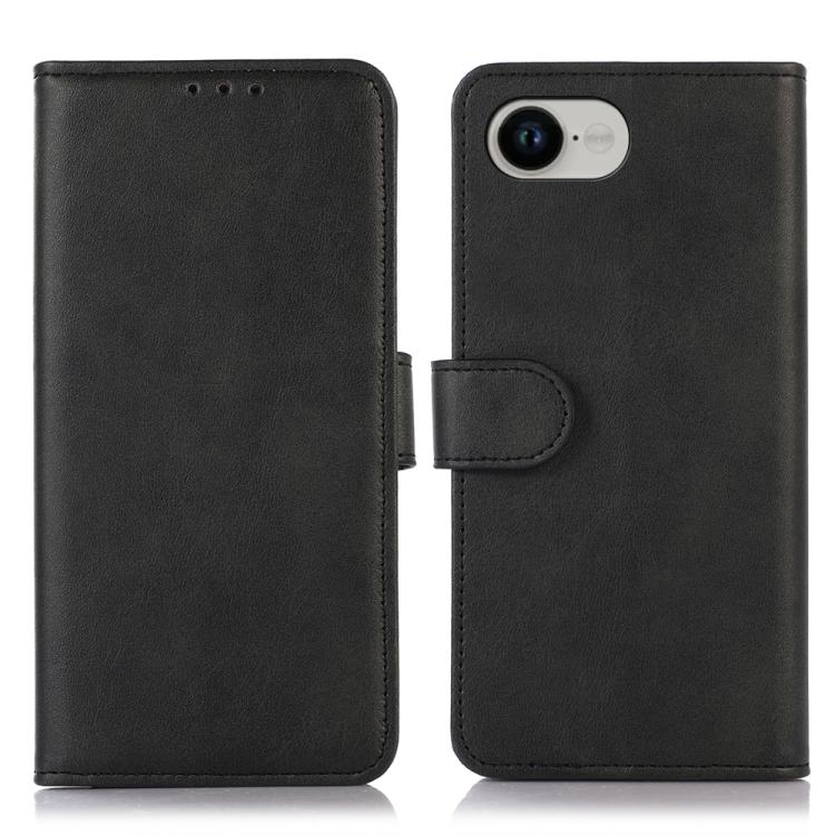 For iPhone 16e Cow Texture Leather Phone Case(Black)