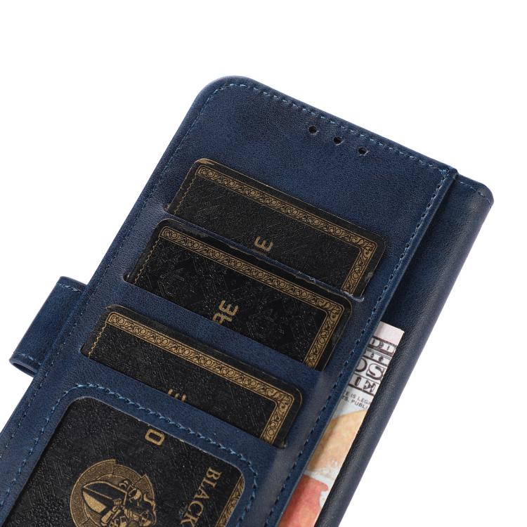 For iPhone 16e Cow Texture Leather Phone Case(Blue)