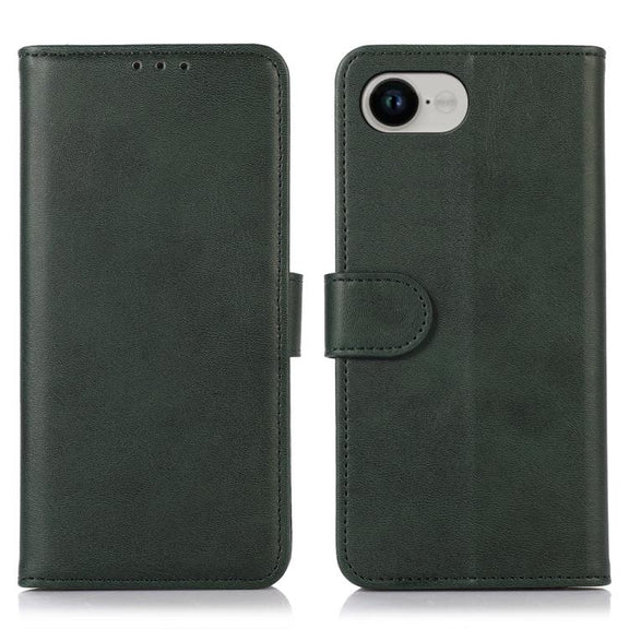 For iPhone 16e Cow Texture Leather Phone Case(Green)