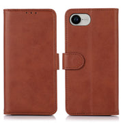 For iPhone 16e Cow Texture Leather Phone Case(Brown)