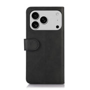 For iPhone 17 Pro Cow Texture Leather Phone Case(Black)