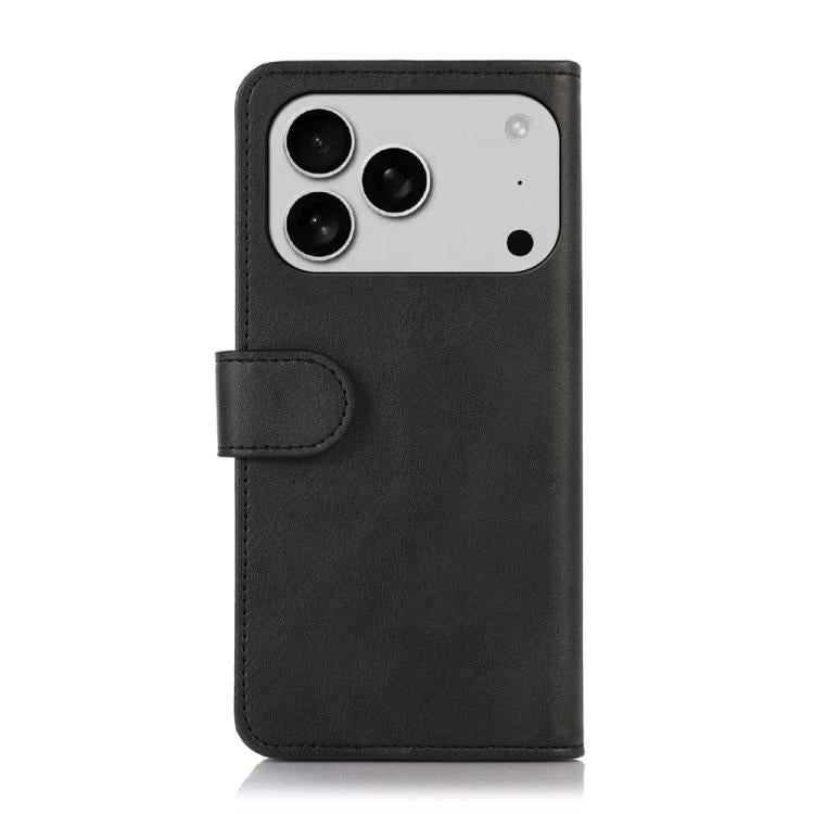 For iPhone 17 Pro Cow Texture Leather Phone Case(Black)