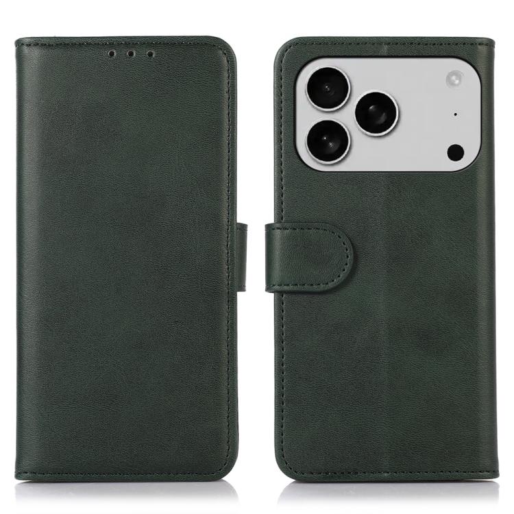 For iPhone 17 Pro Cow Texture Leather Phone Case(Green)