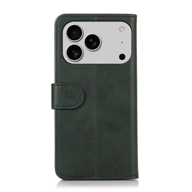 For iPhone 17 Pro Cow Texture Leather Phone Case(Green)