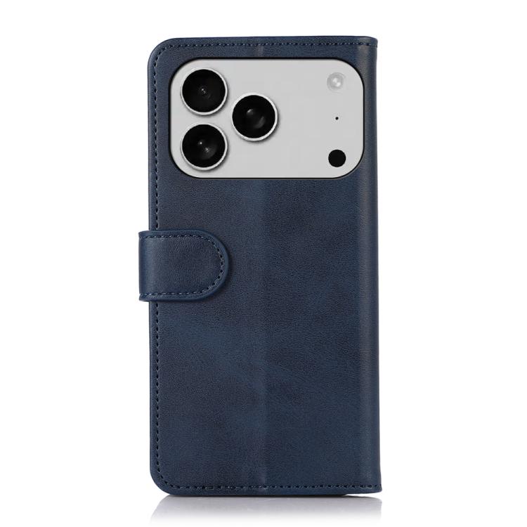 For iPhone 17 Pro Max Cow Texture Leather Phone Case(Blue)