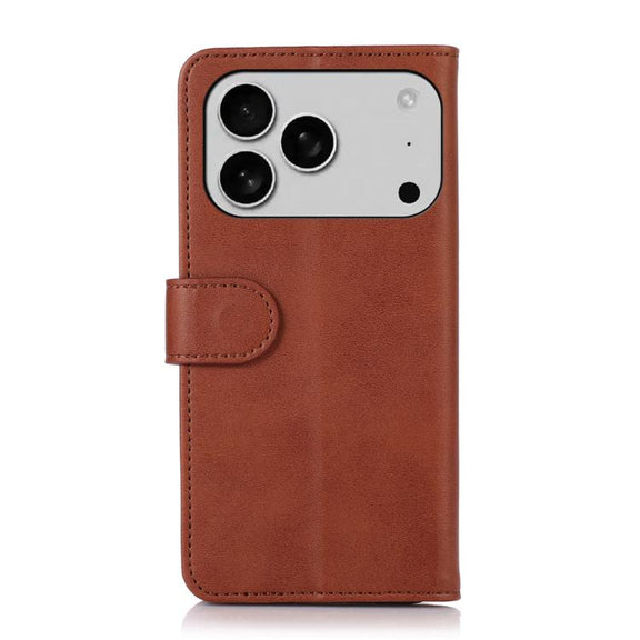 For iPhone 17 Pro Max Cow Texture Leather Phone Case(Brown)