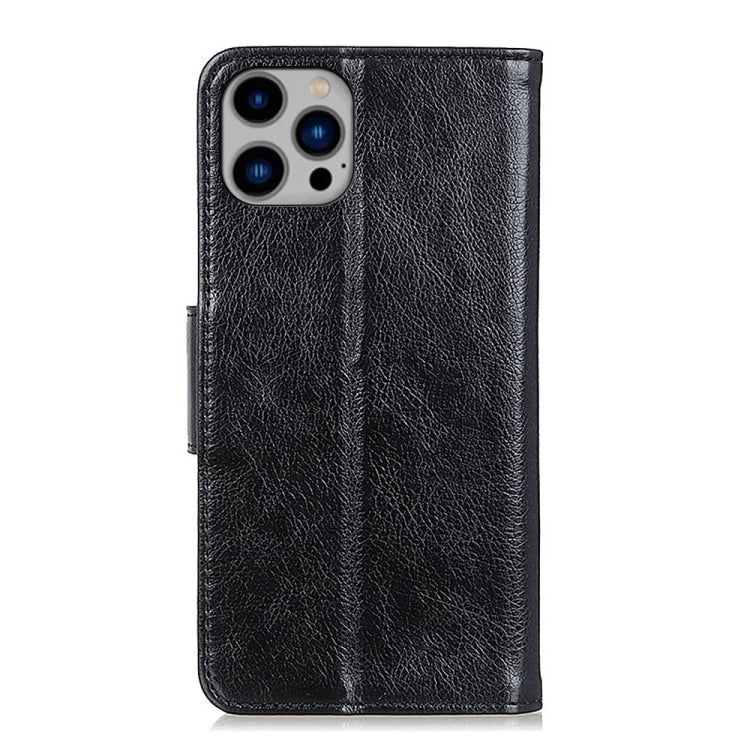 For iPhone 16 Pro Nappa Texture Leather Case(Black)