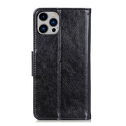 For iPhone 16 Pro Nappa Texture Leather Case(Black)