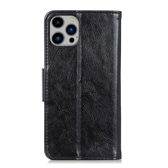For iPhone 16 Pro Nappa Texture Leather Case(Black)