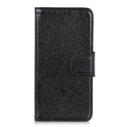 For iPhone 16 Plus Nappa Texture Leather Case(Black)