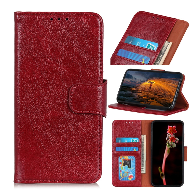 For iPhone 16 Nappa Texture Leather Case(Red)