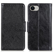 For iPhone 16e Nappa Texture Leather Case(Black)