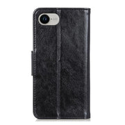 For iPhone 16e Nappa Texture Leather Case(Black)