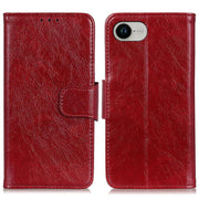 For iPhone 16e Nappa Texture Leather Case(Red)