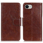 For iPhone 16e Nappa Texture Leather Case(Brown)