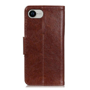 For iPhone 16e Nappa Texture Leather Case(Brown)