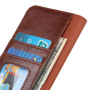 For iPhone 16e Nappa Texture Leather Case(Brown)