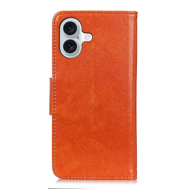 For iPhone 17 Nappa Texture Leather Case(Orange)
