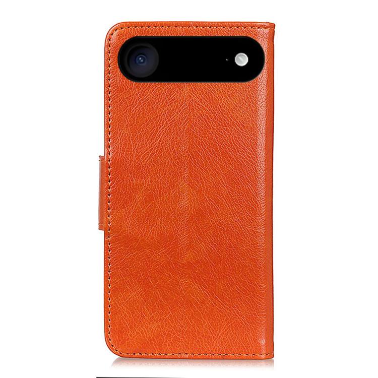 For iPhone 17 Air Nappa Texture Leather Case(Orange)