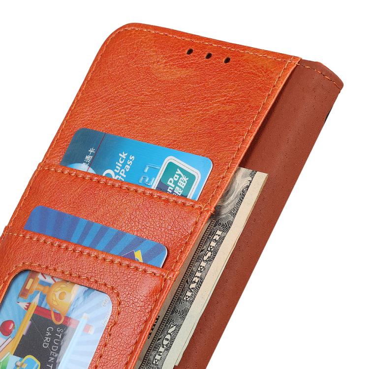For iPhone 17 Air Nappa Texture Leather Case(Orange)