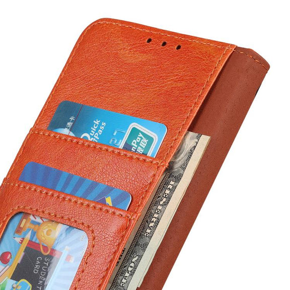 For iPhone 17 Air Nappa Texture Leather Case(Orange)