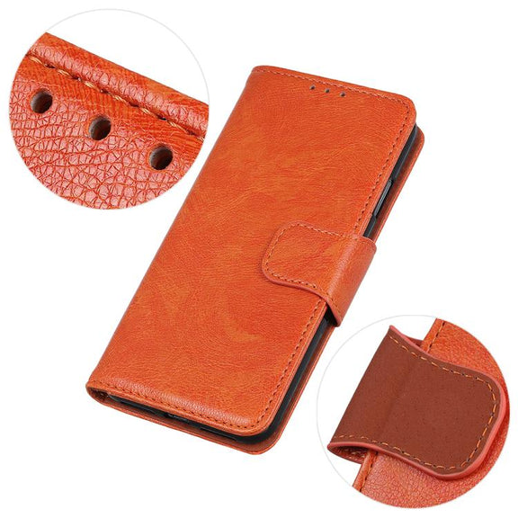 For iPhone 17 Air Nappa Texture Leather Case(Orange)