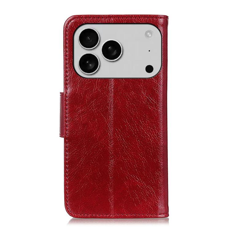 For iPhone 17 Pro Nappa Texture Leather Case(Red)