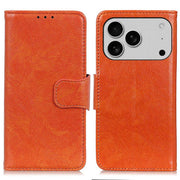 For iPhone 17 Pro Max Nappa Texture Leather Case(Orange)
