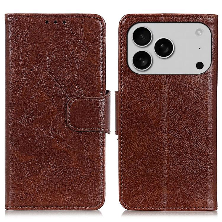 For iPhone 17 Pro Max Nappa Texture Leather Case(Brown)