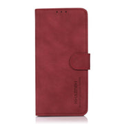 For iPhone 16e KHAZNEH Matte Texture Leather Phone Case(Red)