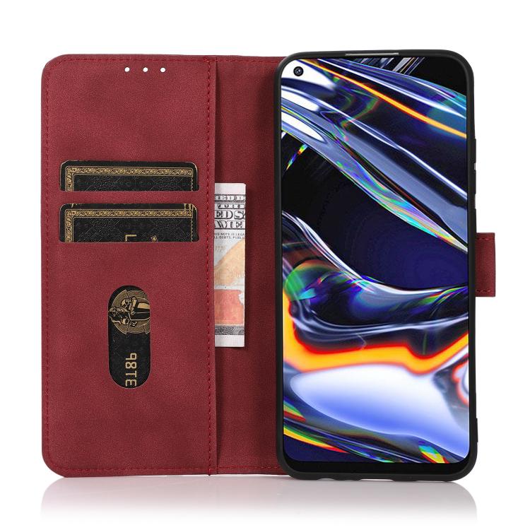 For iPhone 16e KHAZNEH Matte Texture Leather Phone Case(Red)