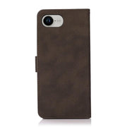 For iPhone 16e KHAZNEH Matte Texture Leather Phone Case(Brown)