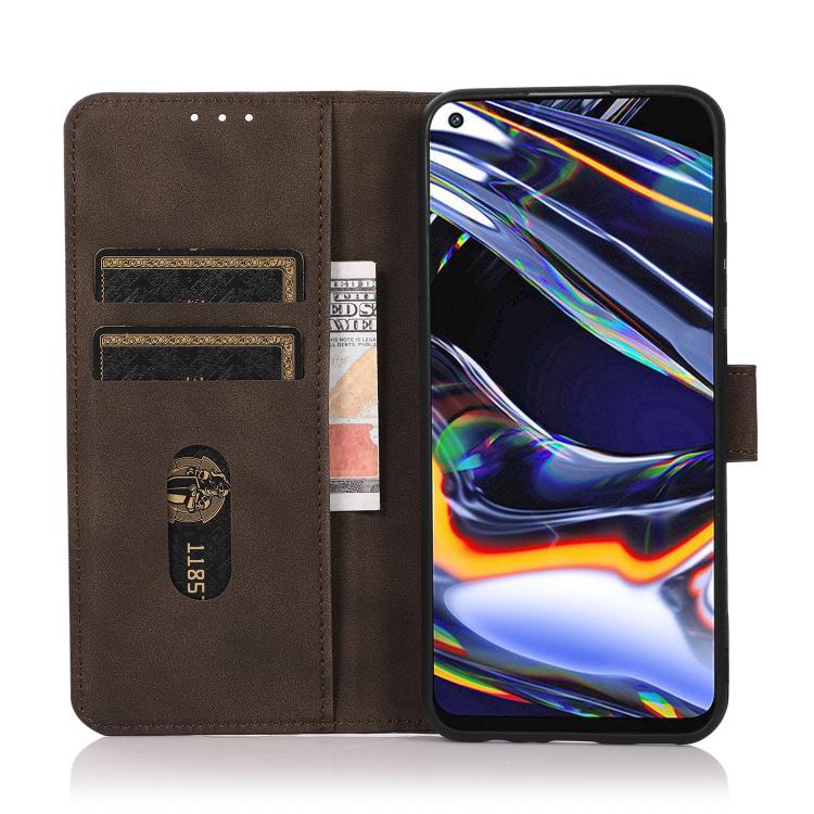 For iPhone 16e KHAZNEH Matte Texture Leather Phone Case(Brown)