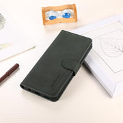 For iPhone 17 KHAZNEH Matte Texture Leather Phone Case(Green)